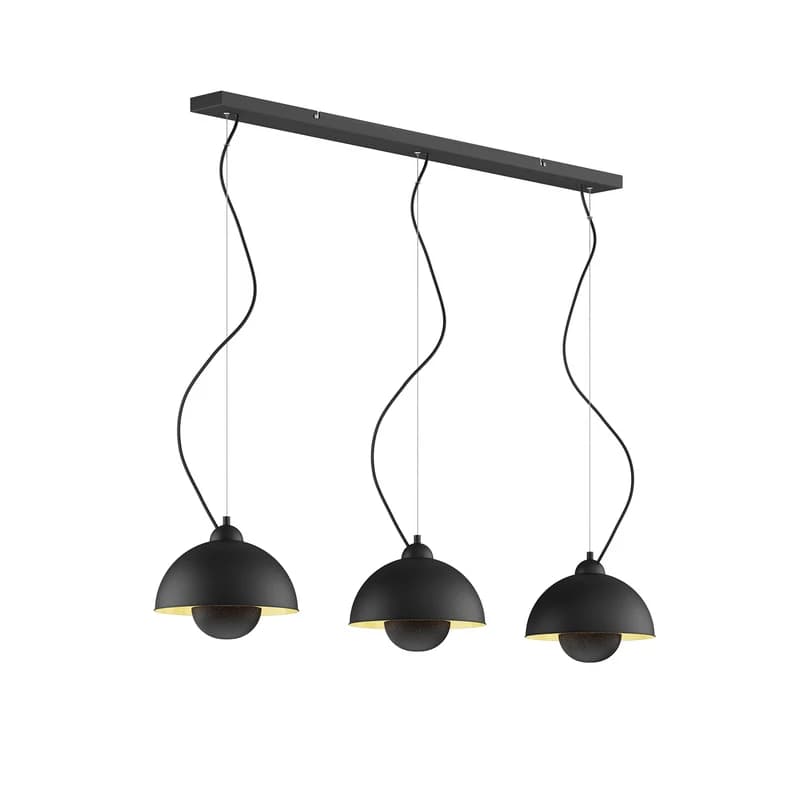 Lindby - Gretja 3 Riippuvalaisin Black/Gold – Lindby