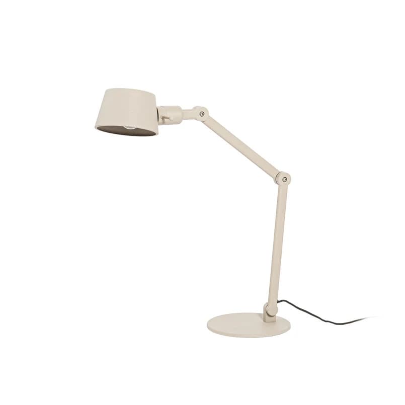 Lucande - Silka pöytävalaisin, beige, E27, 93 cm, säädettävä – Lucande
