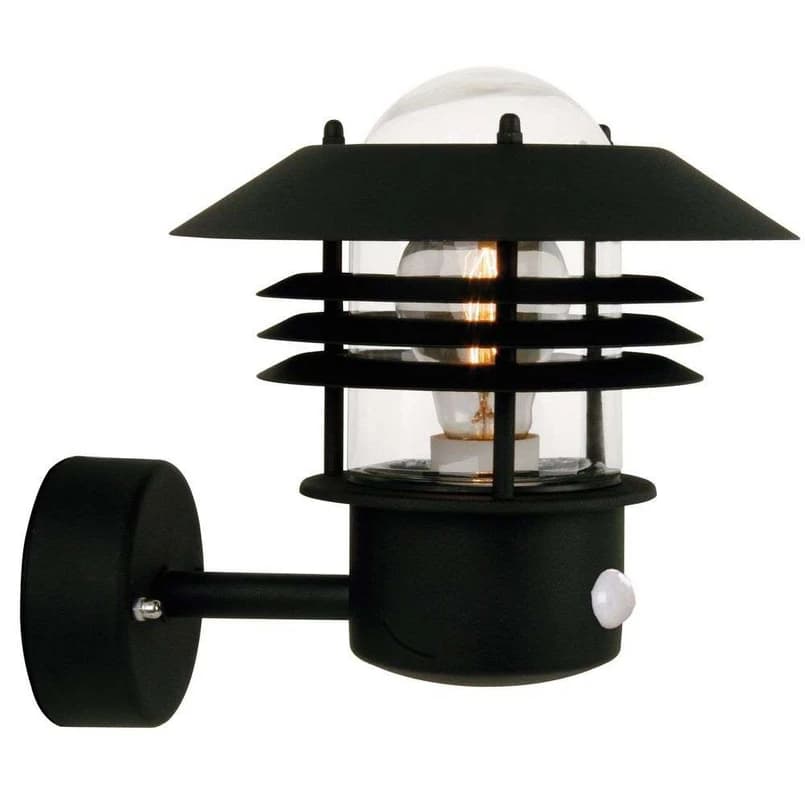 Nordlux - Vejers Seinävalaisin w/Sensor Black – Nordlux