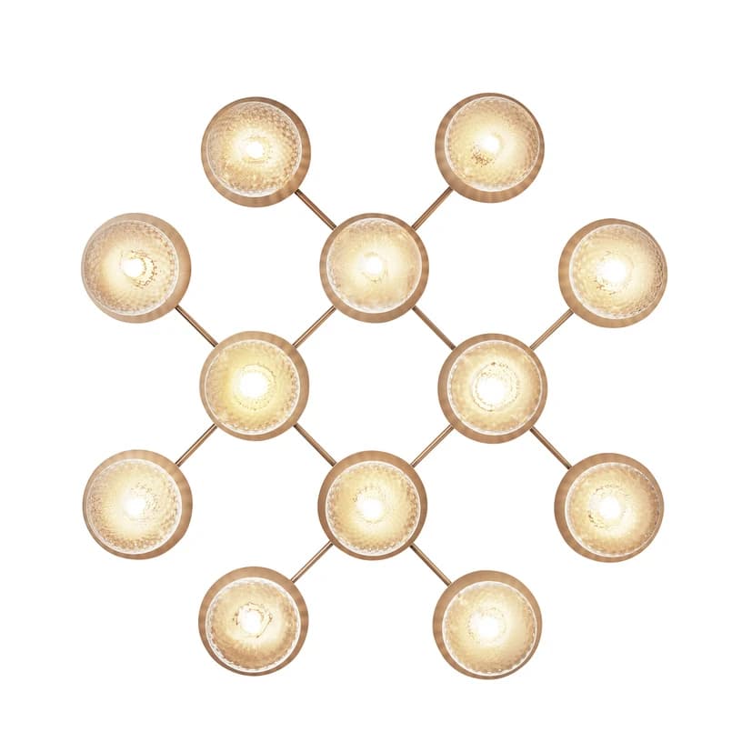 Nuura Aps - Liila 12 Seinävalaisin/Kattovalaisin Nordic Gold/Optic Clear Nuura – Nuura Aps