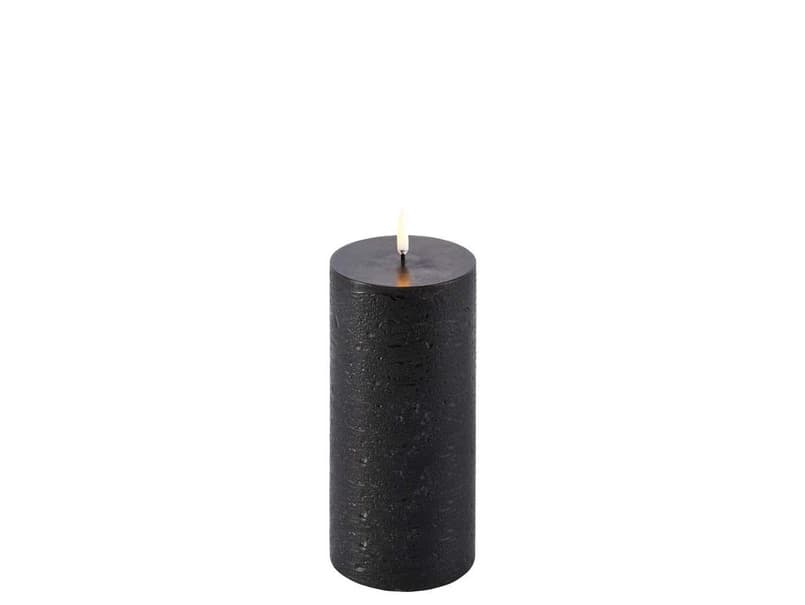 Uyuni Lighting - LED-kynttilä 7,8 x 15,2 cm, rustiikkinen musta – Uyuni Lighting