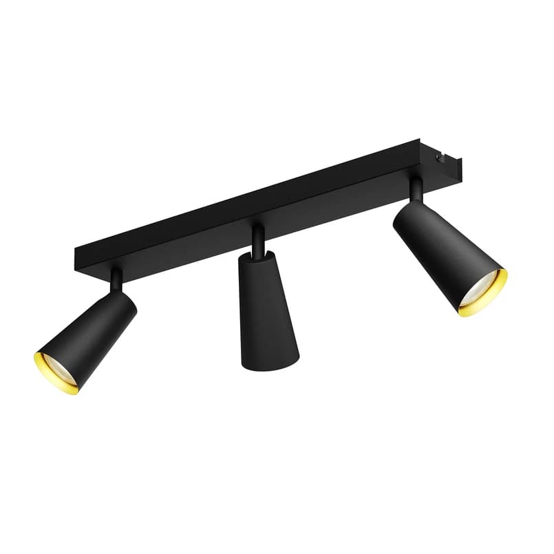 Lucande - Angelina 3 Kattovalaisin Black/Gold – Lucande