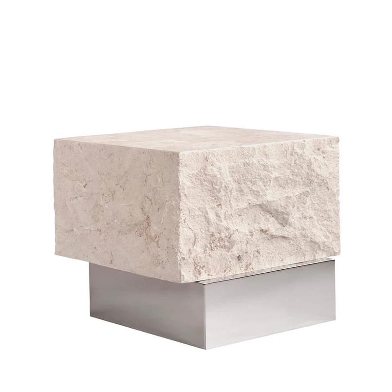 101 COPENHAGEN - Temple Pöytä Low Chrome/Limestone – 101 COPENHAGEN