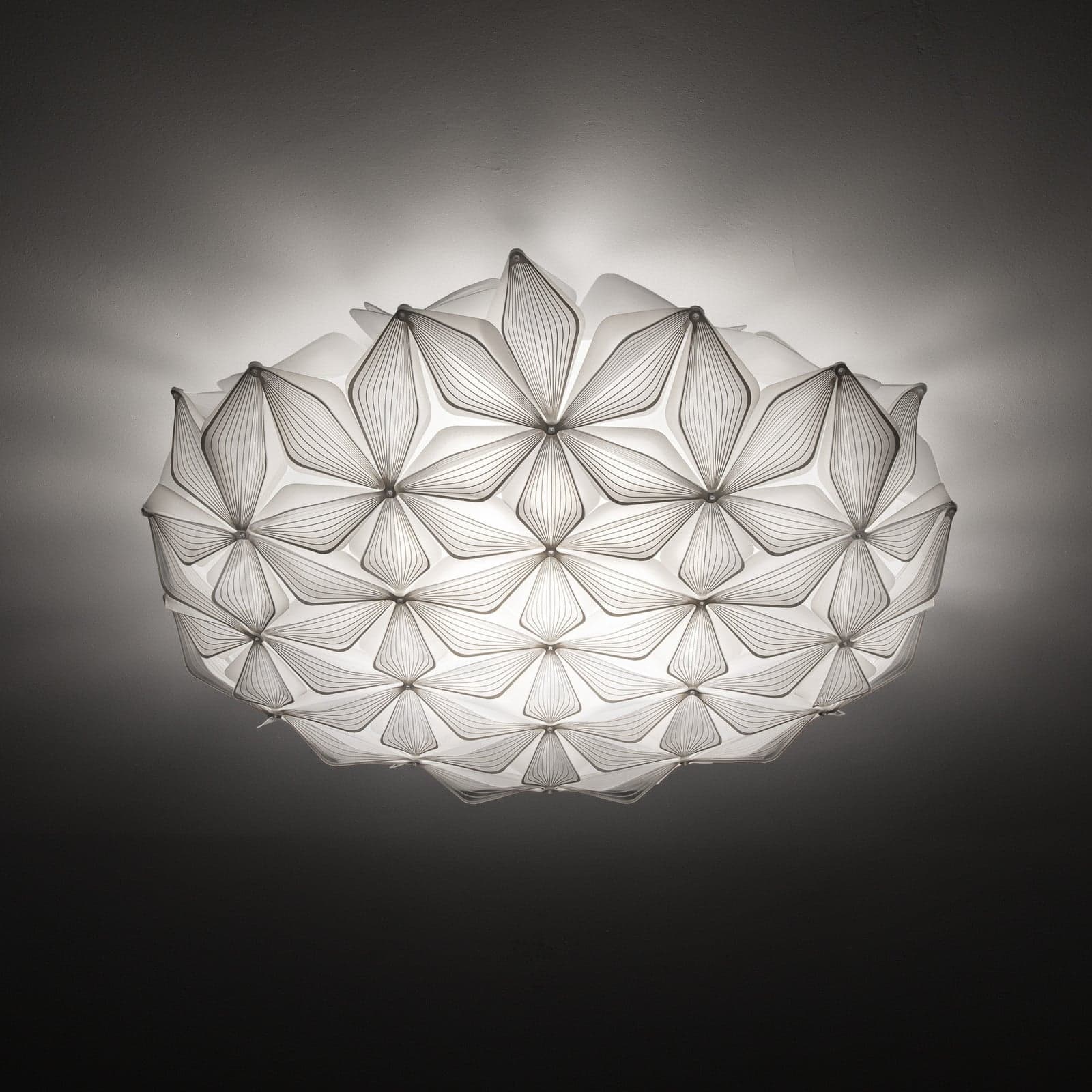 C'EST LA VIE kattovalaisin, valkoinen, Ø 71 cm, 3-lamppuinen, E27 C'EST LA VIE Slamp - Olohuone - Design - Muovi - Plafondi – Slamp