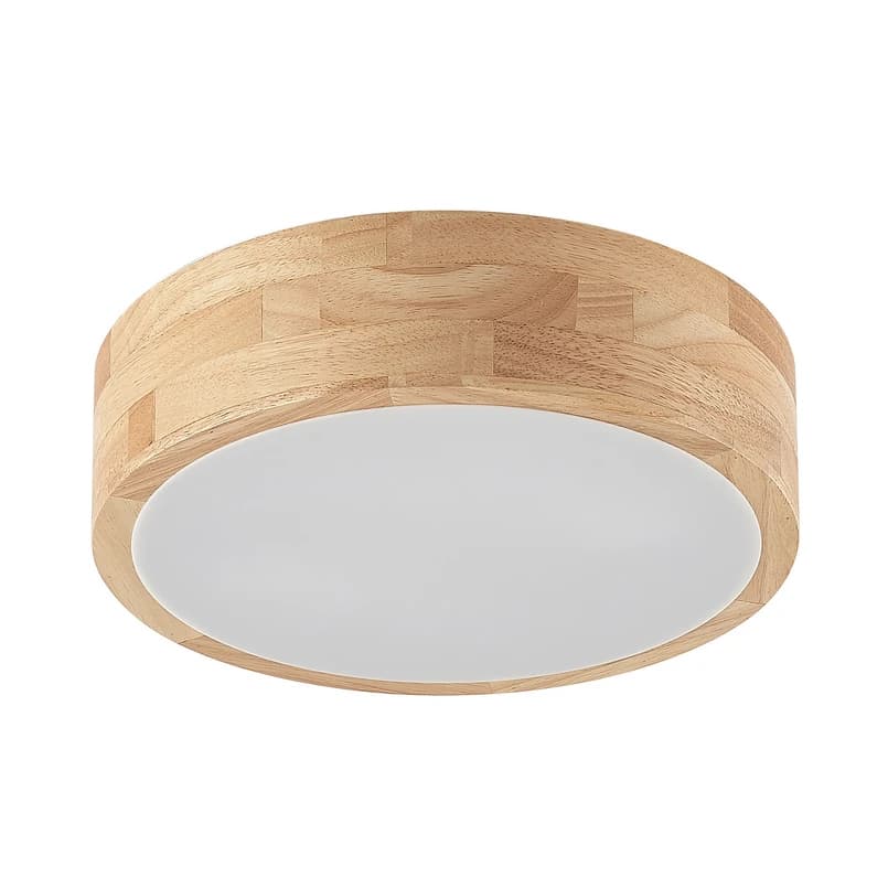 Lindby - Tanju Kattovalaisin Ø30 Wood/White – Lindby
