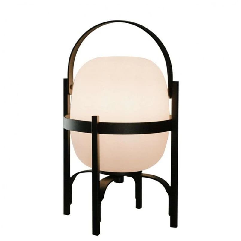 Santa & Cole - Cestita Alubat Portable Pöytävalaisin IP65 Musta – Santa & Cole