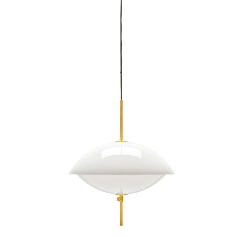 FRITZ HANSEN - Clam Riippuvalaisin Ø550 Opal/Brass – FRITZ HANSEN