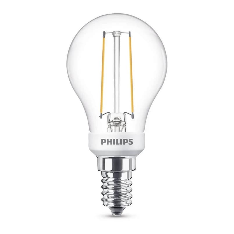 Philips - LED-lamppu 2,5 W lasipisara himmennettävä E14 – Philips