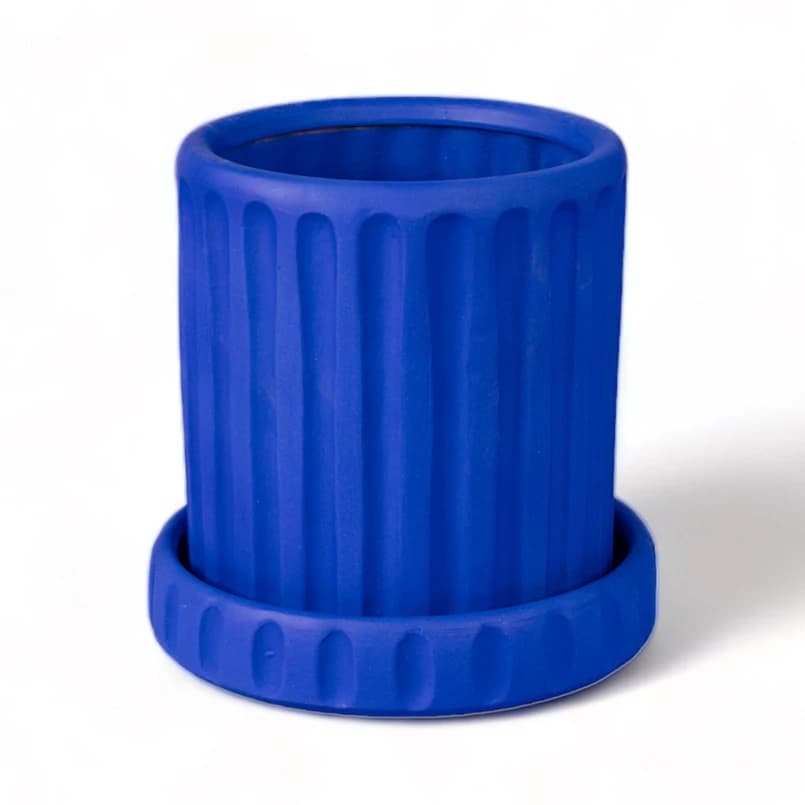 SELETTI - Magna Graecia Dorico Vase w/Saucer Sininen – SELETTI