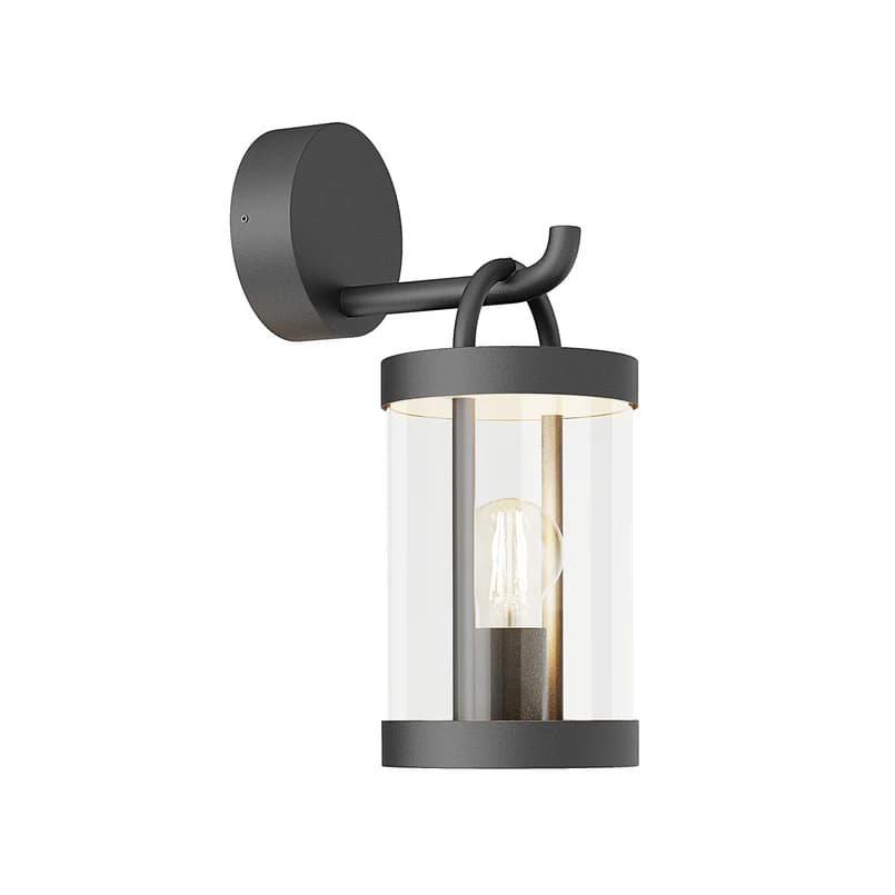 Lucande - Cassian Ulko Seinävalaisin IP54 Dark Grey – Lucande