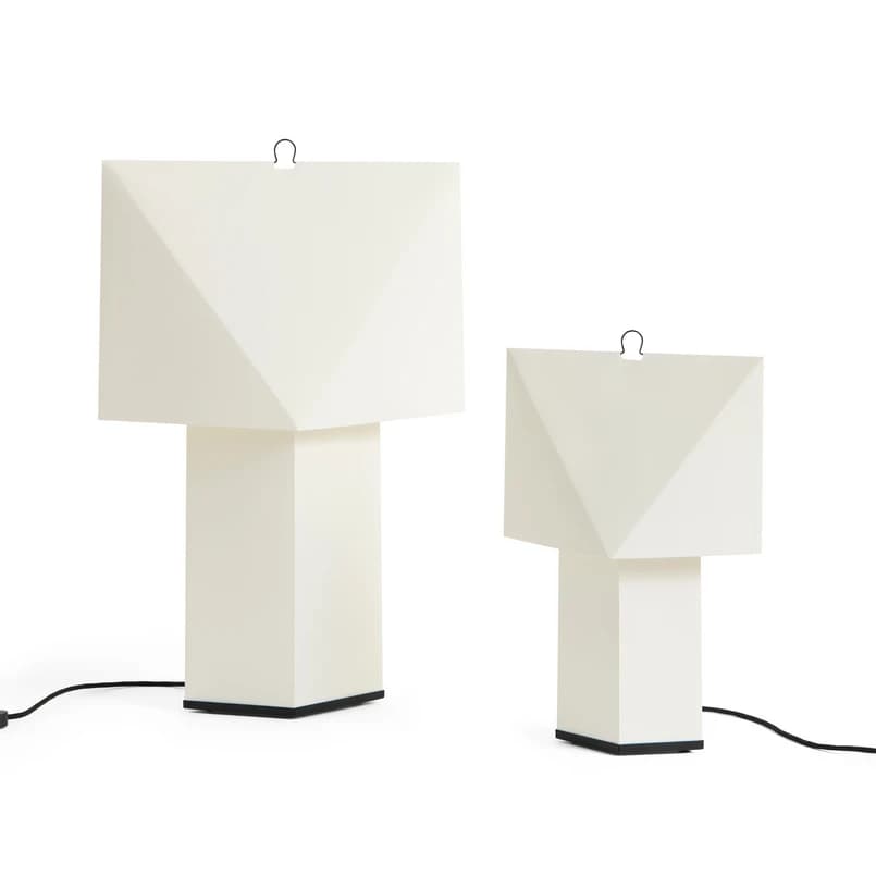 HAY - Aplat pöytälamppu, korkeus 44 cm, valkoinen, silkkipaperi E14 – HAY