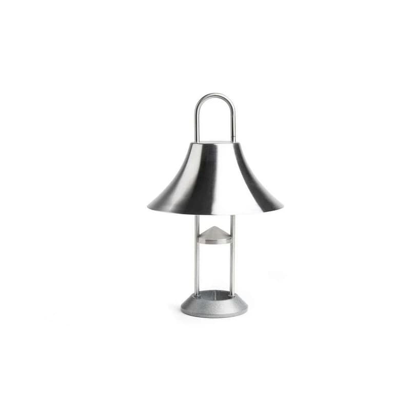 HAY - Mousqueton Portable Pöytävalaisin Brushed Stainless Steel – HAY