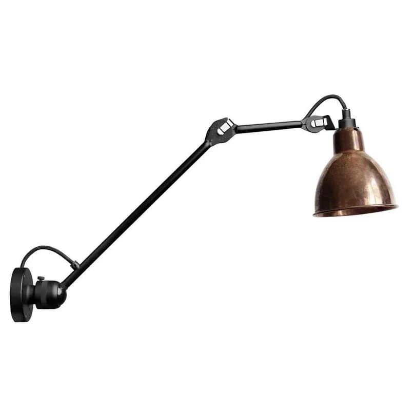Lampe Gras - 304L40 Seinävalaisin Musta/Raaka Kupari – Lampe Gras