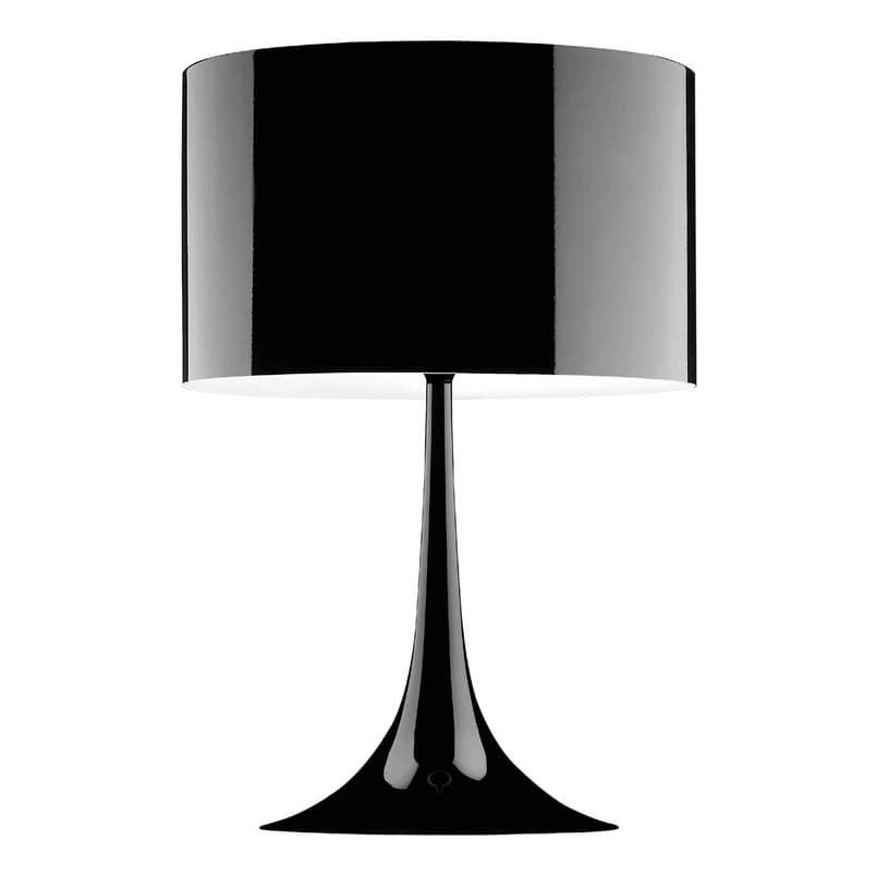 FLOS - Spun Light Pöytävalaisin 1 Musta – FLOS