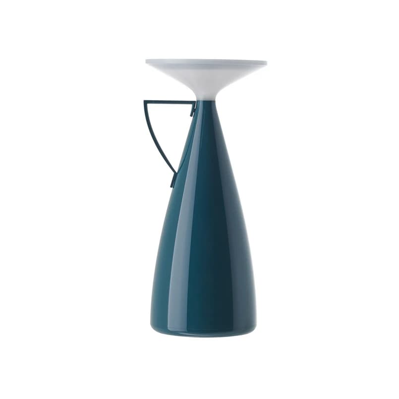Kartell - Camomille LED-akkukäyttöinen pöytävalaisin, petrol, korkeus 24 cm – Kartell