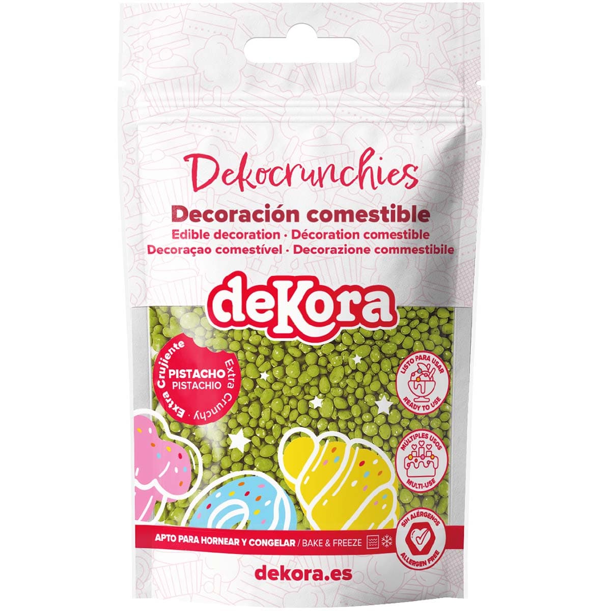Pistaasinmakuiset rapeat koristerakeet, 100 g – Dekora