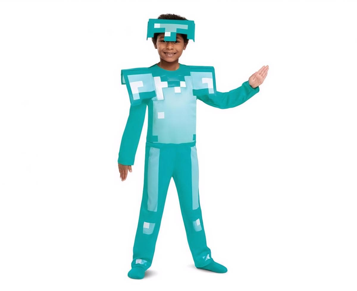 Minecraft Rooliasu – Timanttihaarniska, XS (3-4 v) – Jakks Pacific / Disguise
