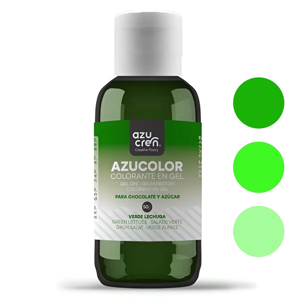 Elintarvikegeeliväri – Salaatinvihreä, 50 g Azucolor – Azucren