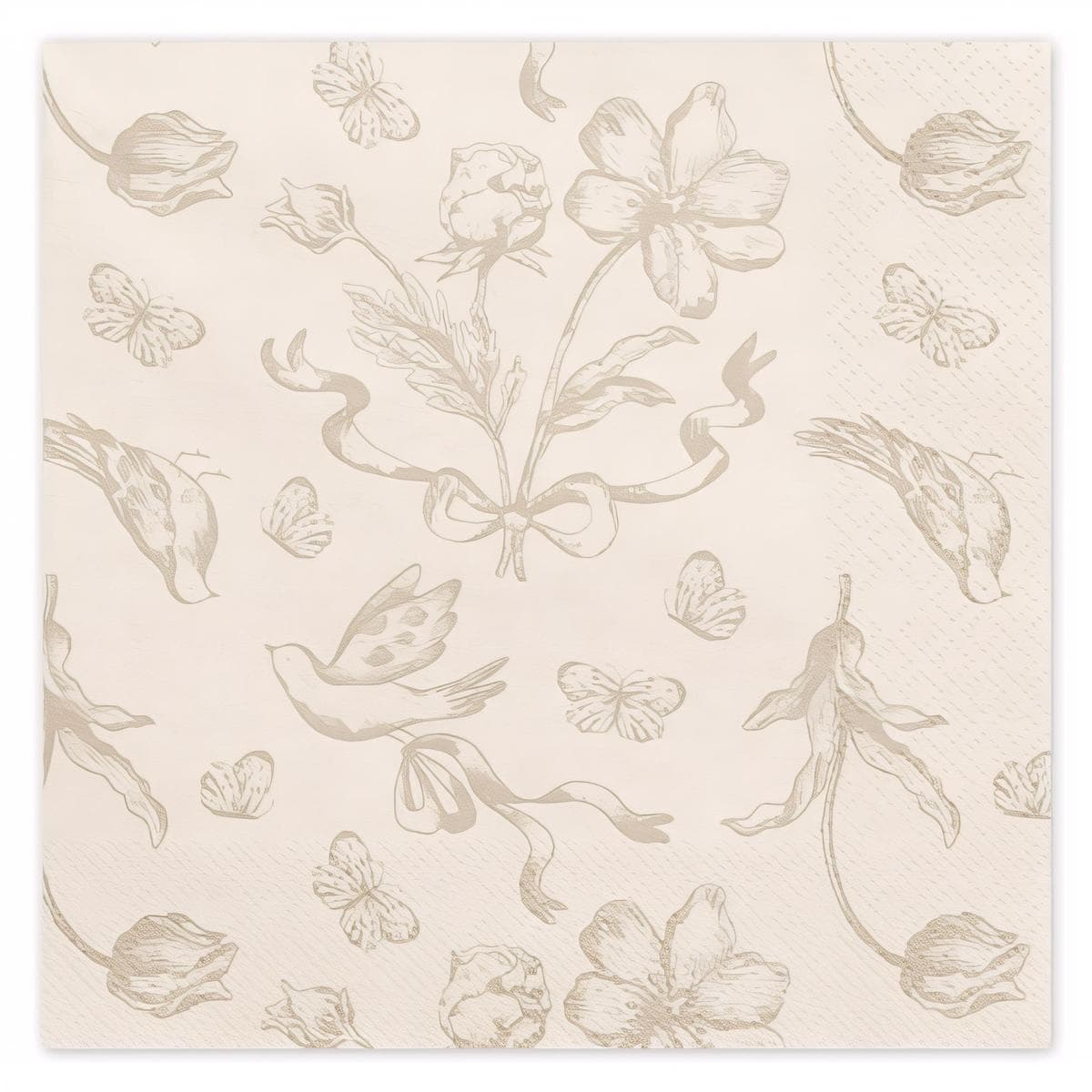 Lautasliinat - Kukat ja Perhoset, 33x33 cm, 12 kpl