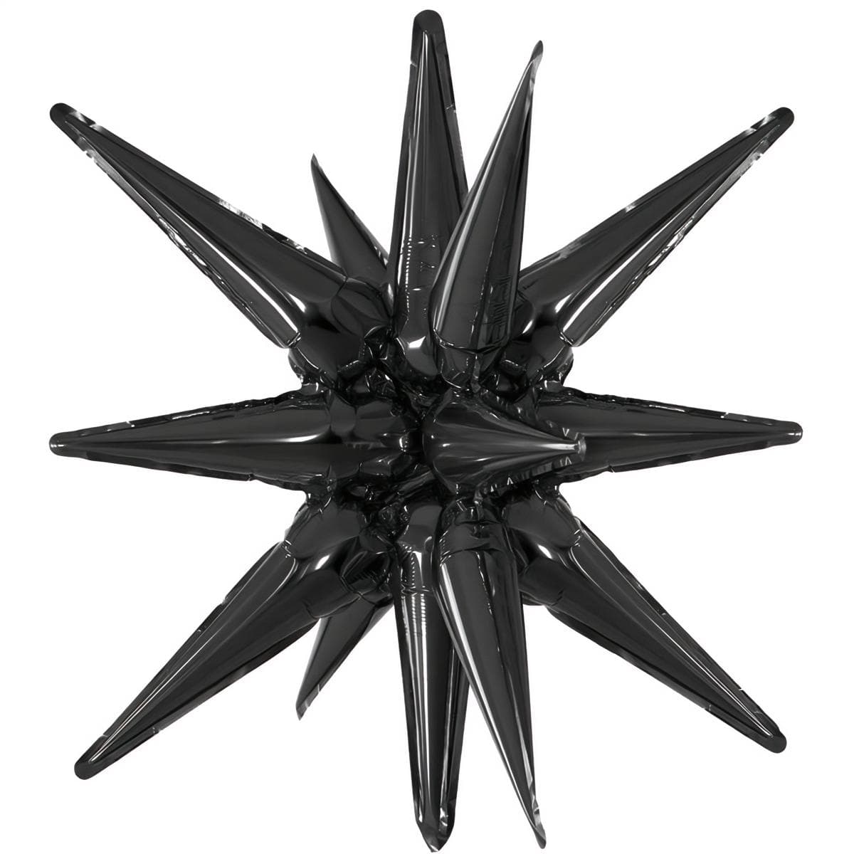 Foliopallo - 3D tähti, musta, 40 cm
