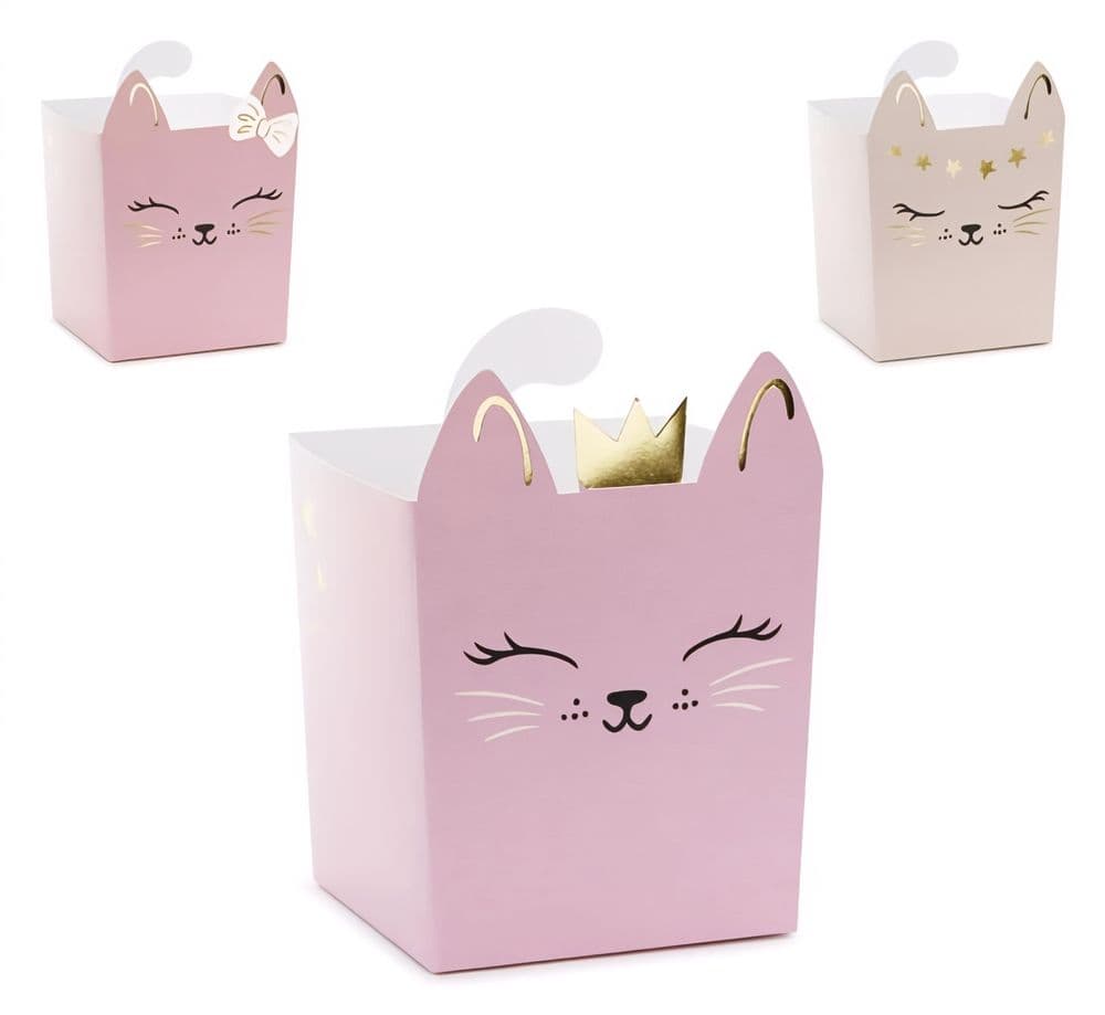 Popcorn-rasiat - Kissat, 10x14 cm, 3kpl – PartyDeco