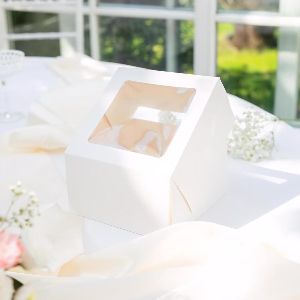 Muffinilaatikko ikkunalla, 4 muffinille - 2kpl