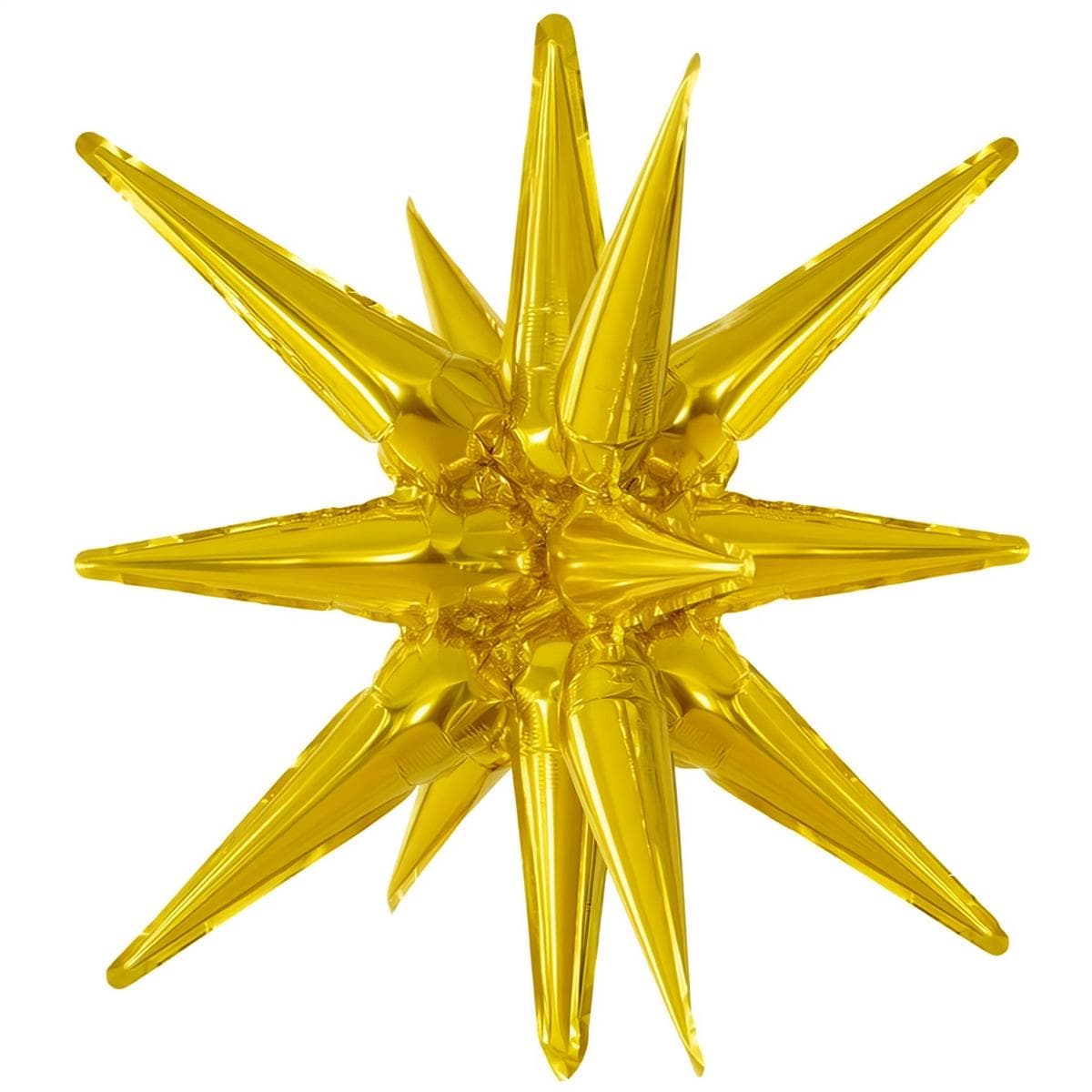 Foliopallo - 3D tähti, kulta, 40cm