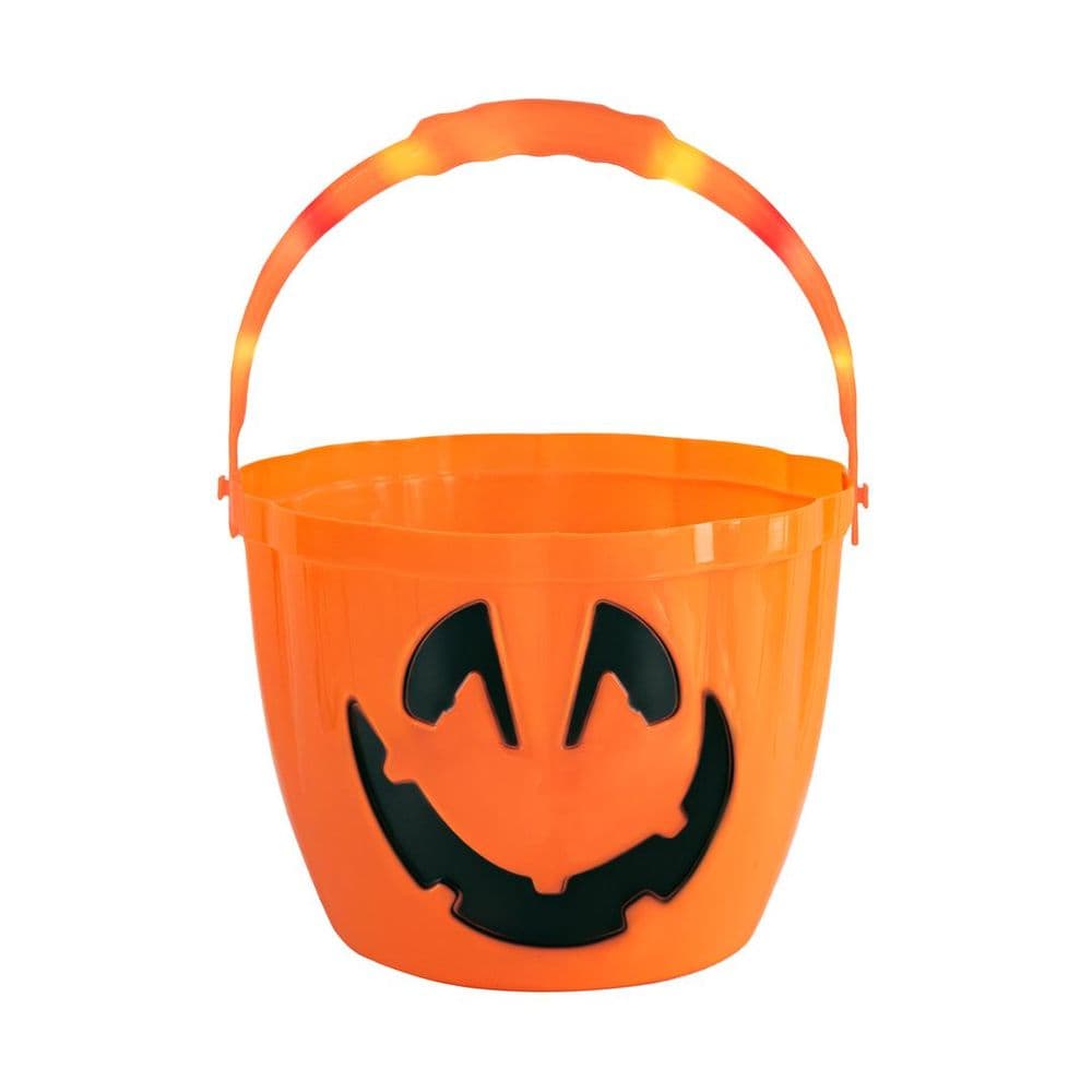 Iso Karkkiämpäri - Halloween kurpitsa, valaistu kahva