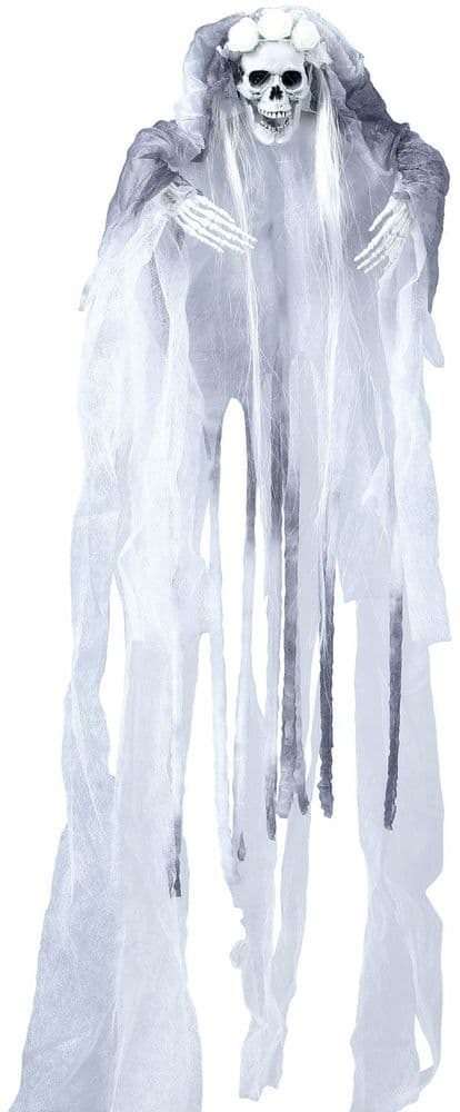Halloween-koriste - Roikkuva luuranko - Morsian, 70 cm