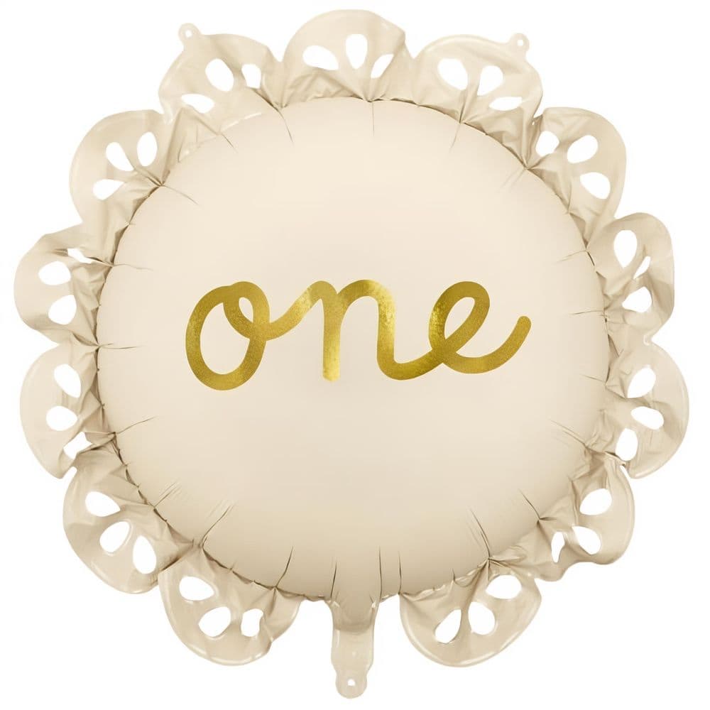 Foliopallo - One pitsireunalla, Beige, 51.5cm