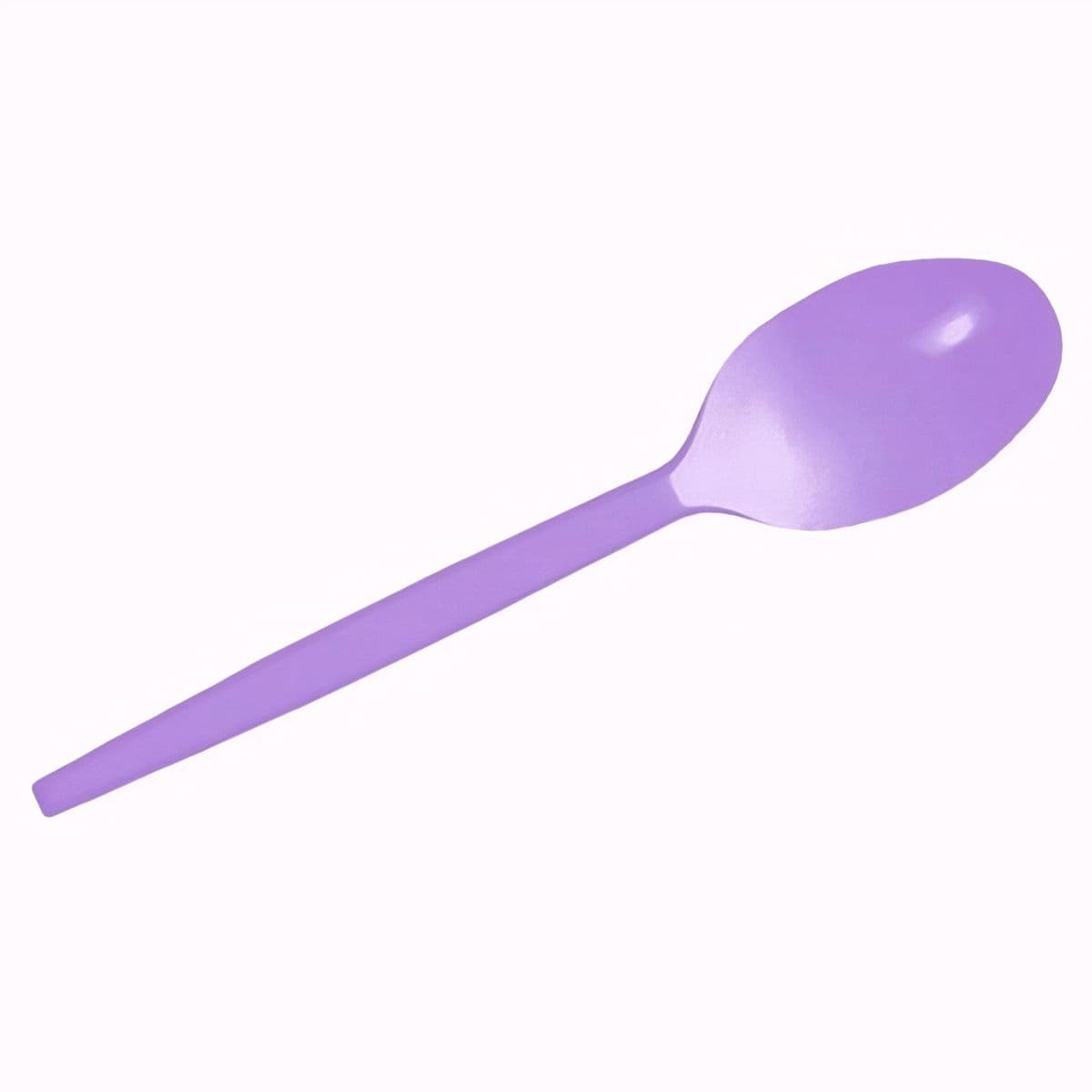Muovinen jälkiruokalusikka - Laventeli, 12,5 cm - 15 kpl