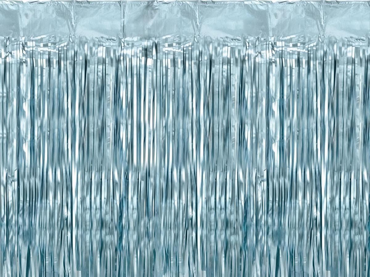 Taustaverho - Vaaleansininen Kimallus, 100x200cm