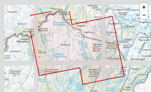 Calazo Kaldoaivin Erämaa Tyvek retkeilykartta, suomi – Calazo