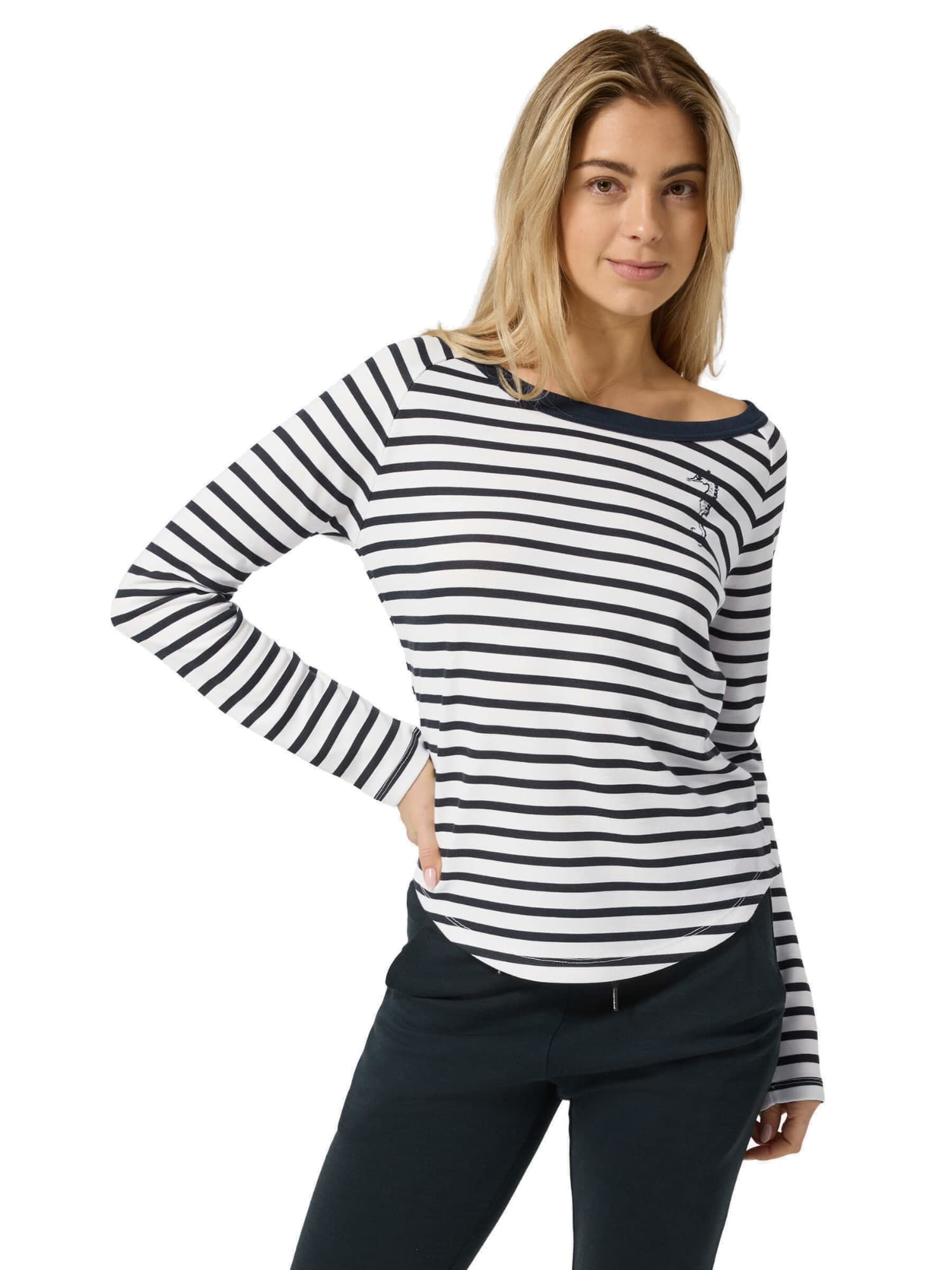 Supernatural Women's Sea Horse Stripe Bio naisten pitkähihainen paita – Supernatural