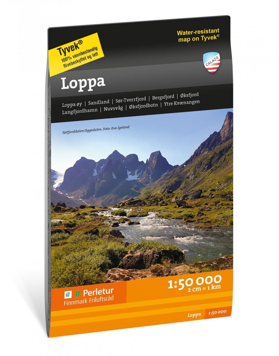 Calazo Loppa retkeilykartta, Norja – Calazo