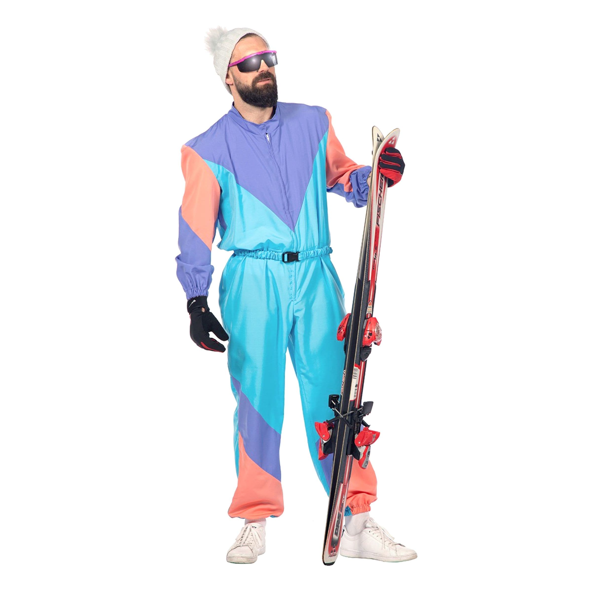 80-luvun Retro Hiihtopuku Miesten Naamiaisasu - Koko 58 – Wilbers & Wilbers