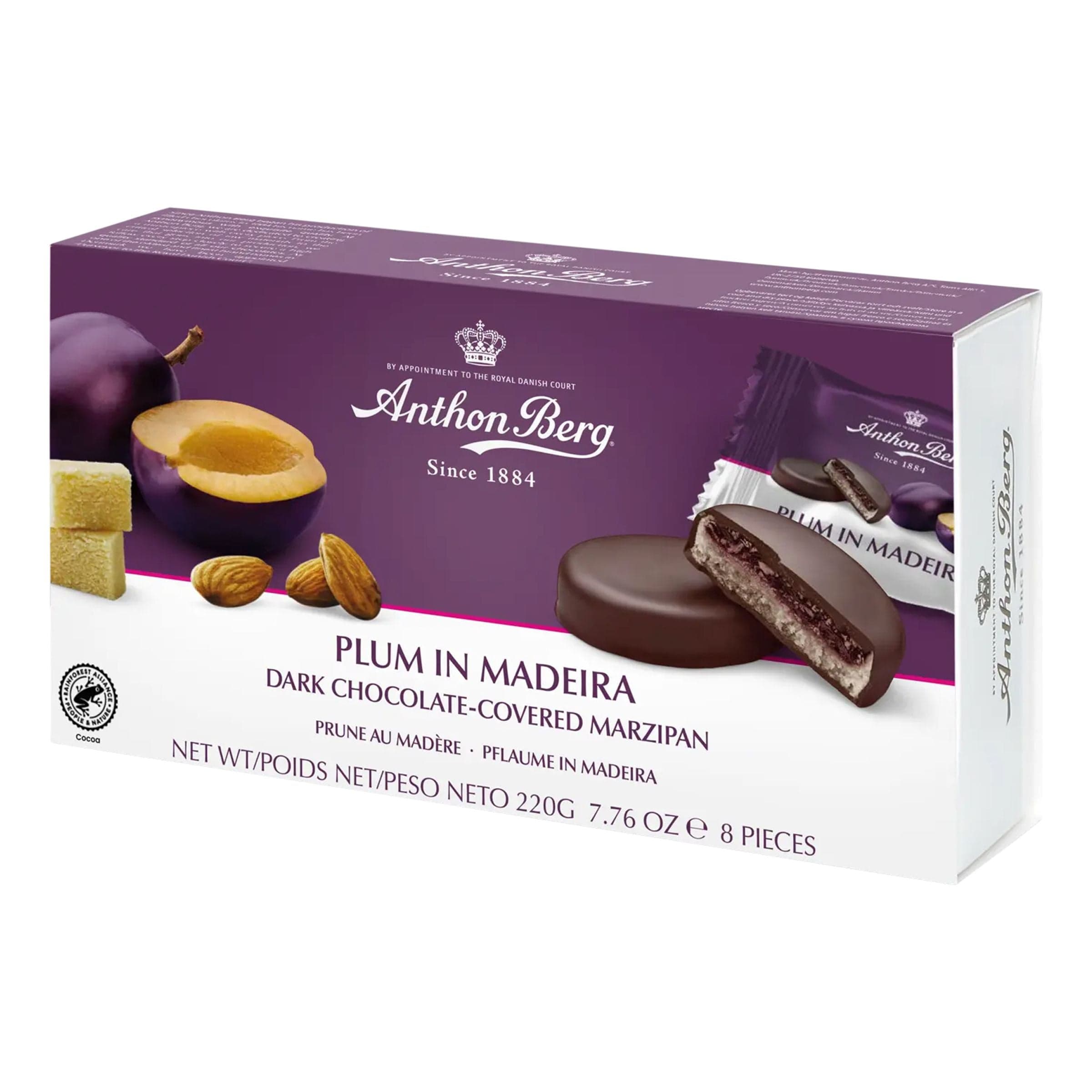 Anthon Berg Luumu Madeira-marsipaanissa - 220 g – ERT Godis Singel