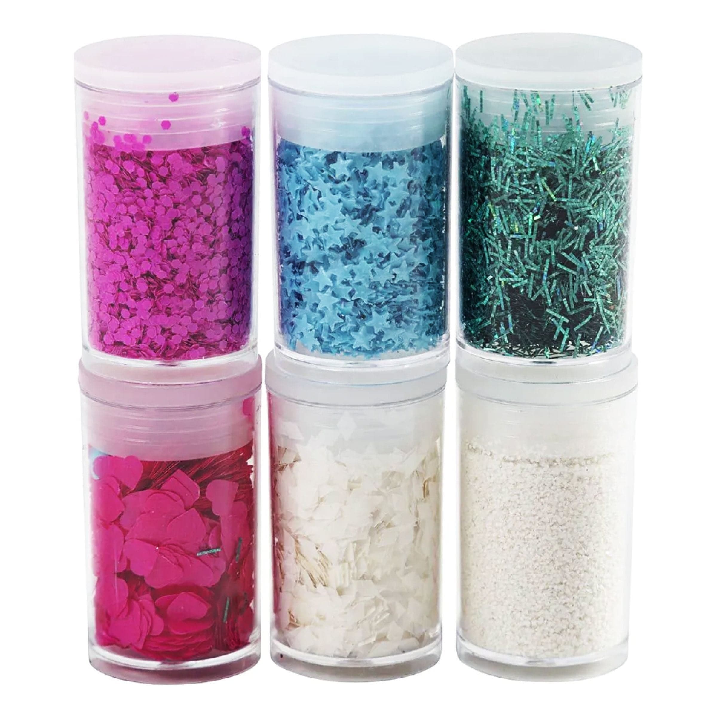 Bio-Glitter Sekoitettu Värimix Setti - 6-pakkaus – CC Hobby