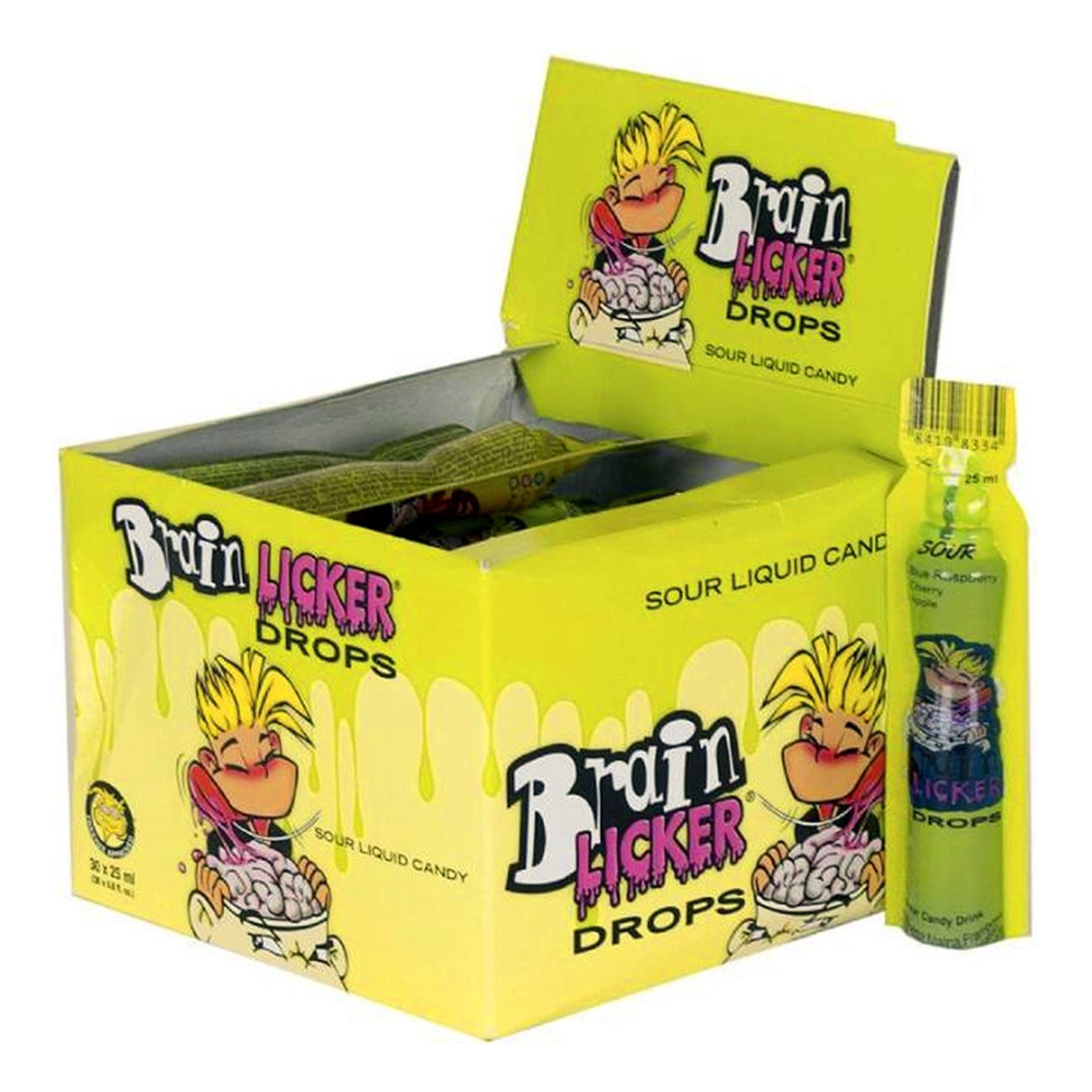 Brain Licker Drops Suurpakkaus - 30 x 25 ml – ERT Godis Bulk