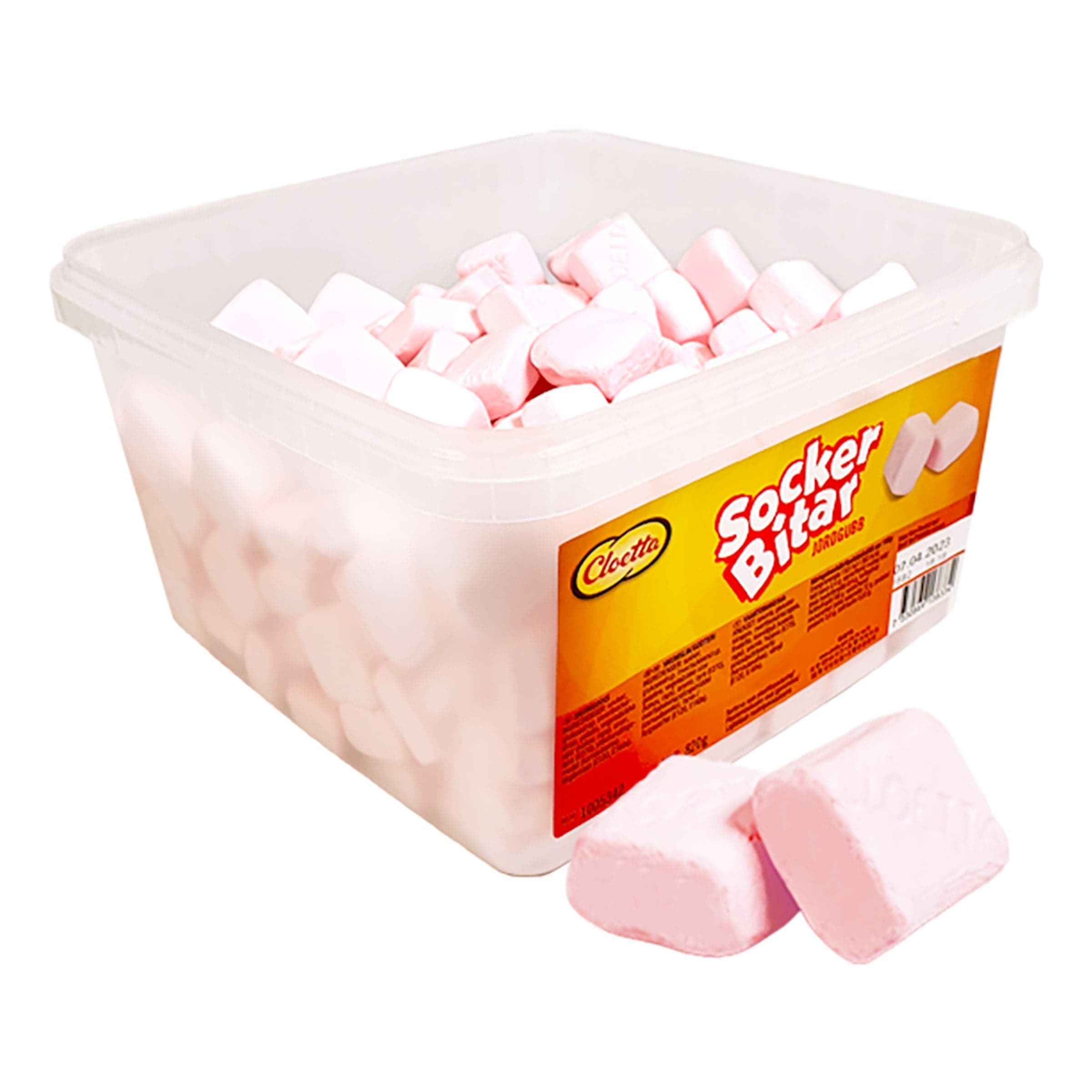 Cloetta Sockerbitar Jordgubb Suurpakkaus - 820 g – ERT Godis Bulk