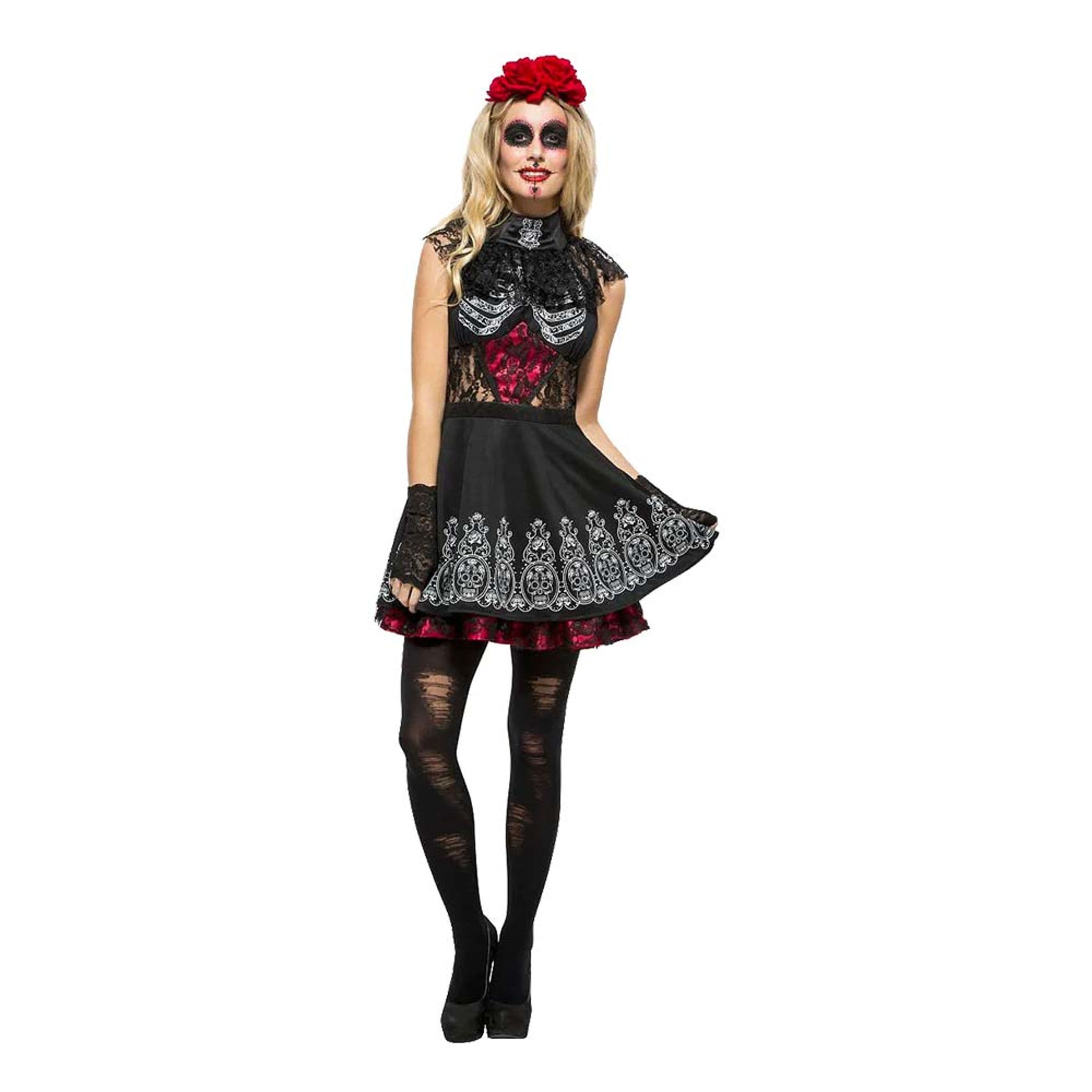 Day of the Dead Mekko Naamiaisasu - Medium – Smiffys