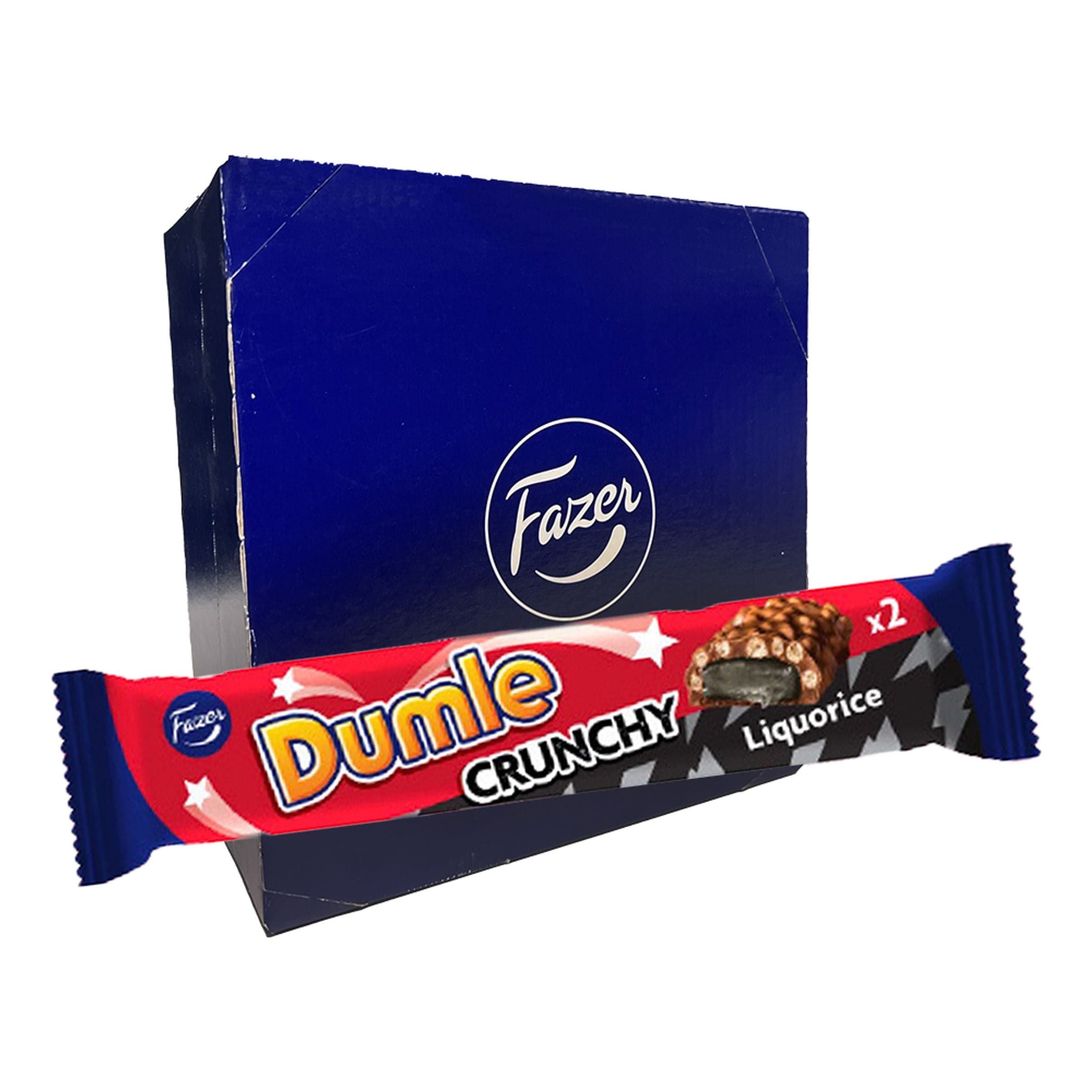 Dumle Crunchy Liquorice Double Suurpakkaus - 20 x 55 g – ERT Godis Bulk