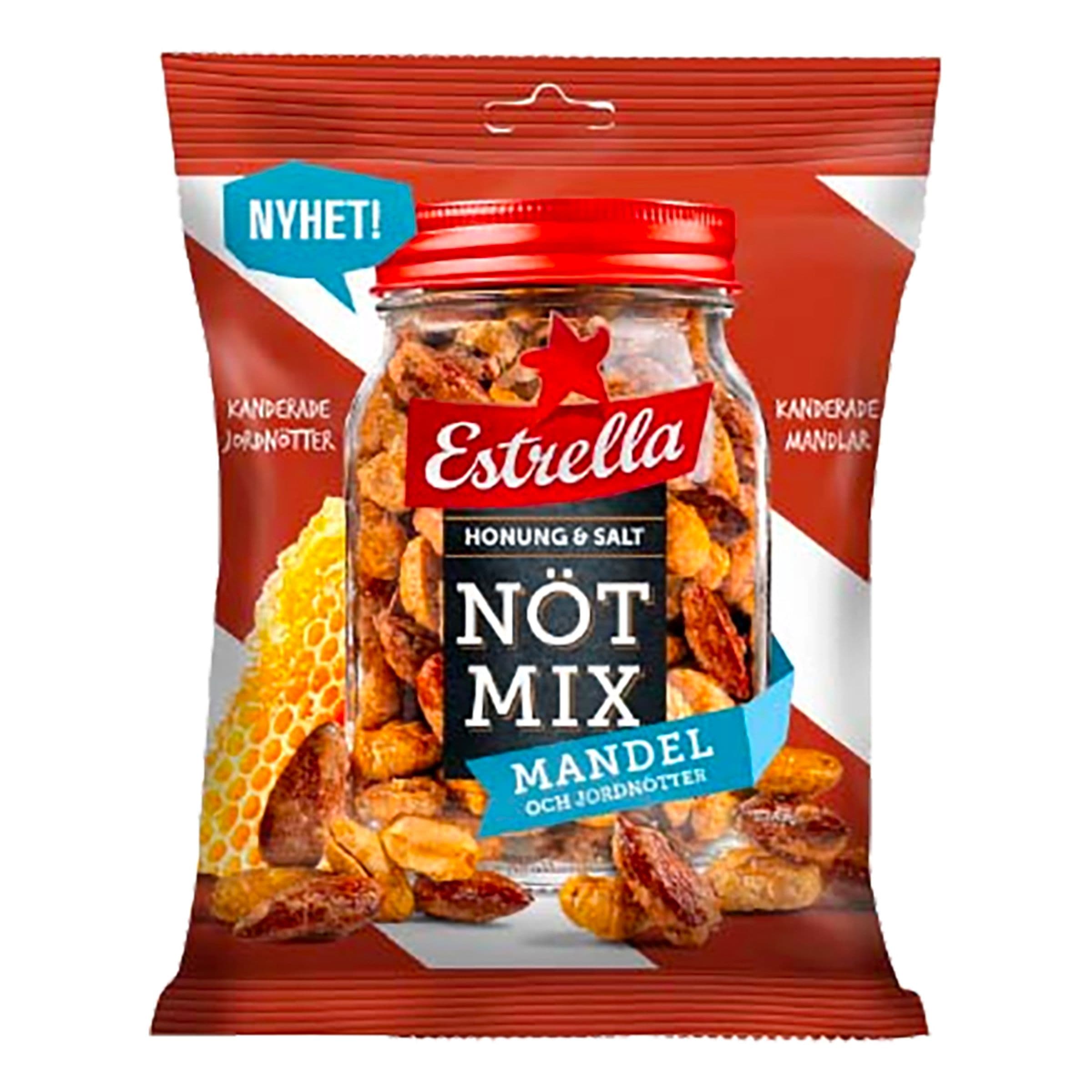Estrella Nötmix Mandel Honung & Salt - 175 g – ERT Godis Singel
