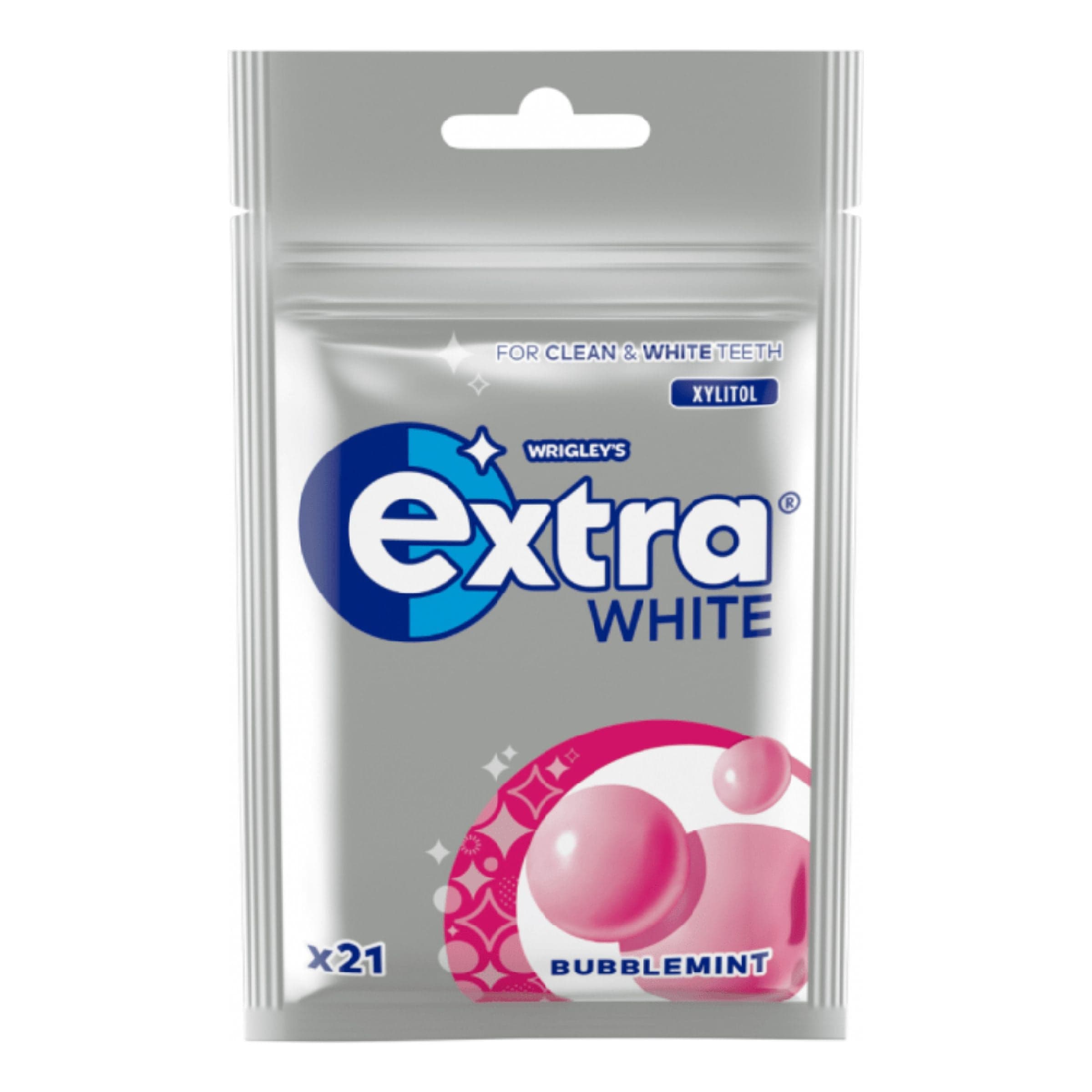 Extra White Bubblemint Purukumi - 29 g – ERT Godis Singel