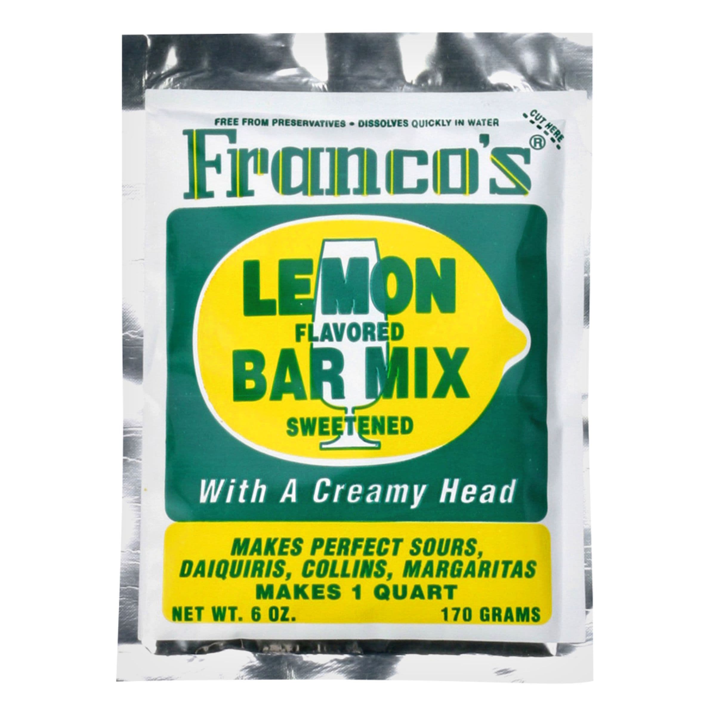 Franco's Lemon Sweet & Sour Mix - 170 g – Barkonsult