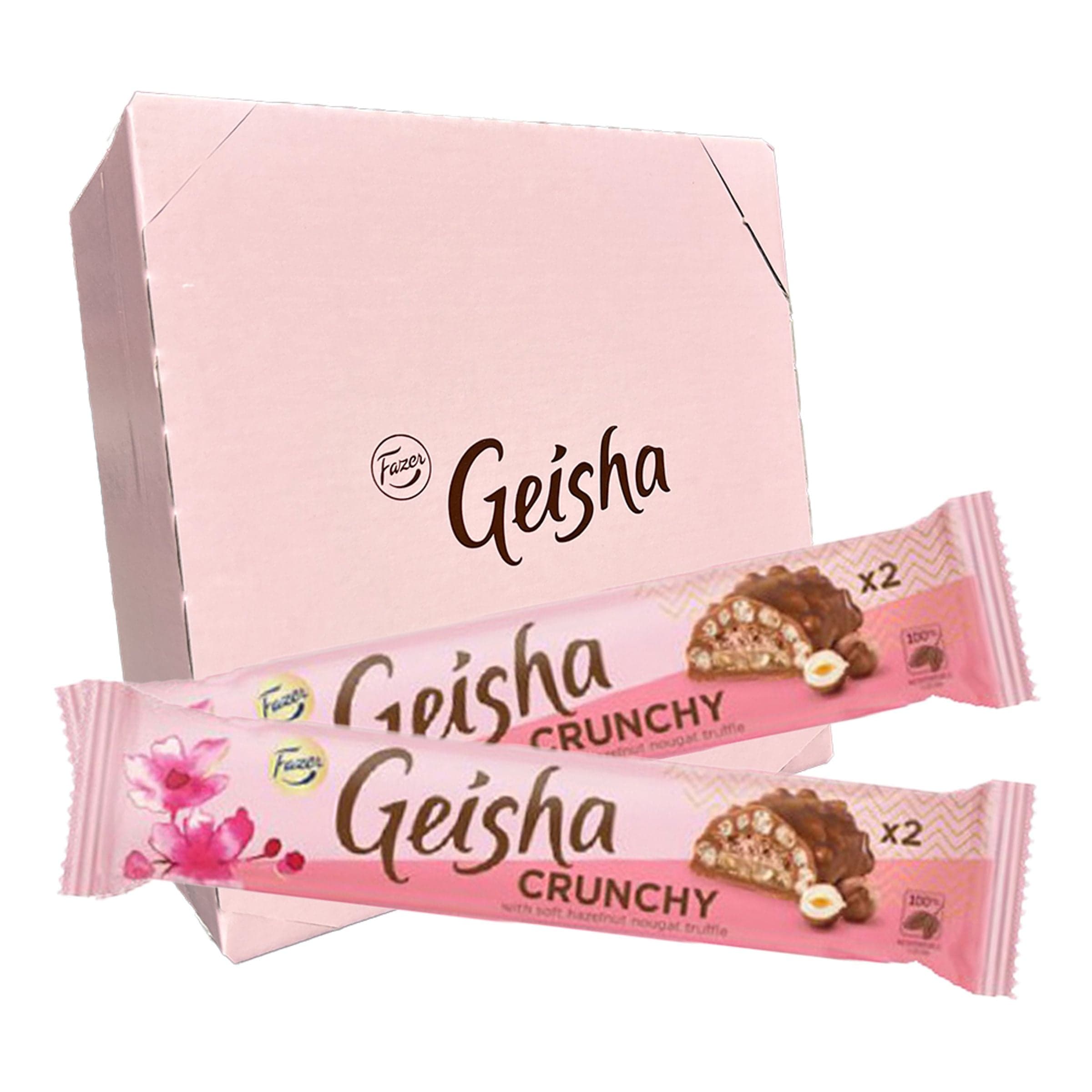 Geisha Crunchy Double Suurpakkaus - 20 x 50 g – ERT Godis Bulk