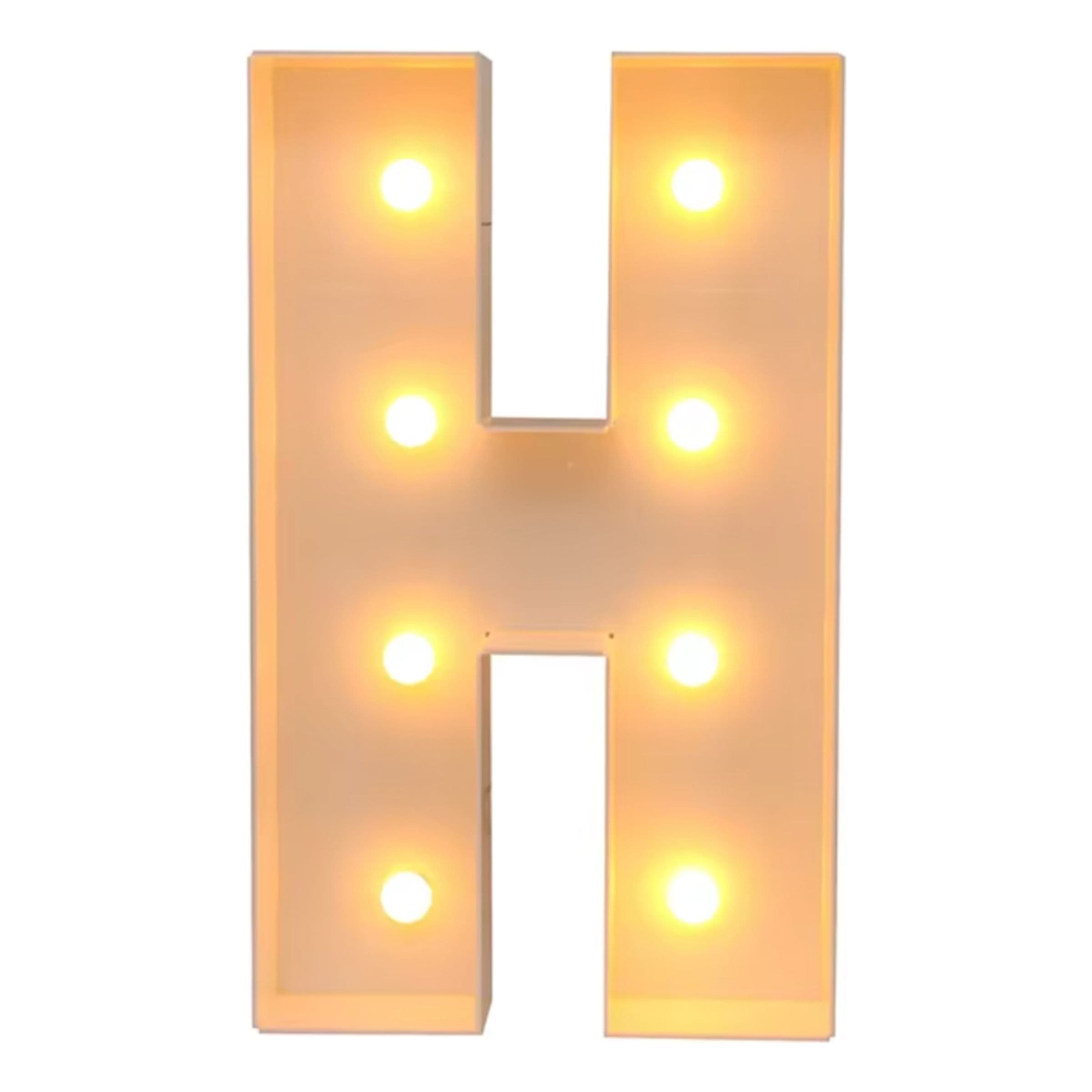 Jättimäiset Kirjaimet LED-Valoilla - Kirjain H – Catsson