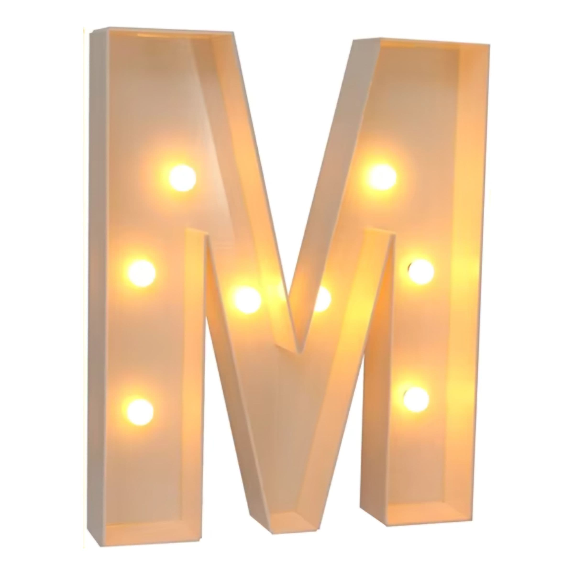 Jättimäiset Kirjaimet LED-Valoilla - Kirjain M – Catsson