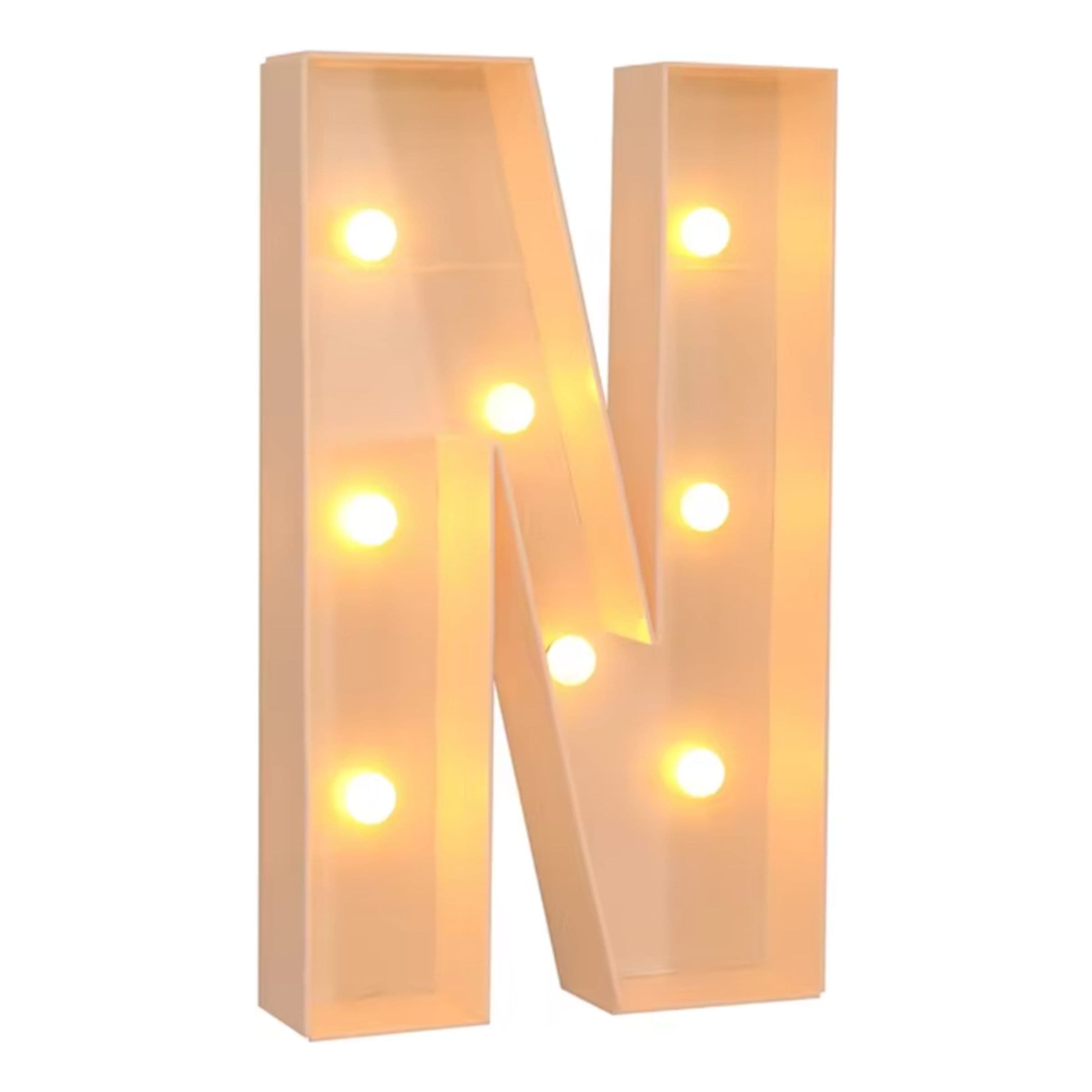 Jättimäiset Kirjaimet LED-Valoilla - Kirjain N – Catsson