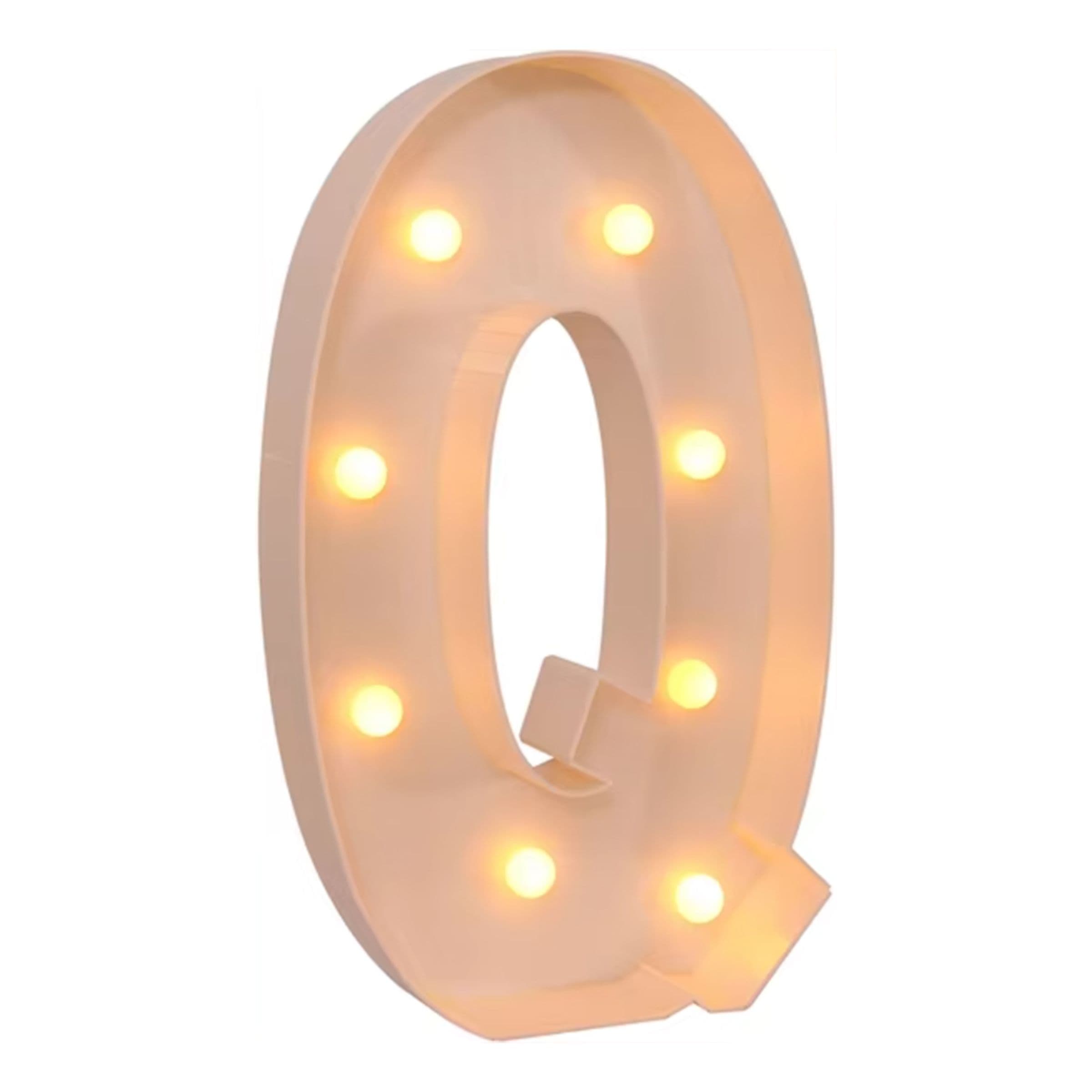 Jättimäiset Kirjaimet LED-Valoilla - Kirjain Q – Catsson